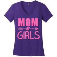 Mom of Girls Cute Mother's Day Women's V-Neck T-Shirt