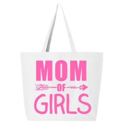 Mom of Girls Cute Mother's Day 25L Jumbo Tote