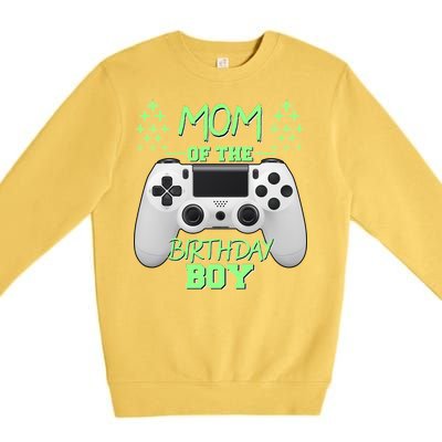 Mom Of The Birthday Boy Premium Crewneck Sweatshirt