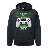 Mom Of The Birthday Boy Performance Fleece Hoodie