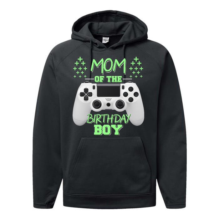 Mom Of The Birthday Boy Performance Fleece Hoodie