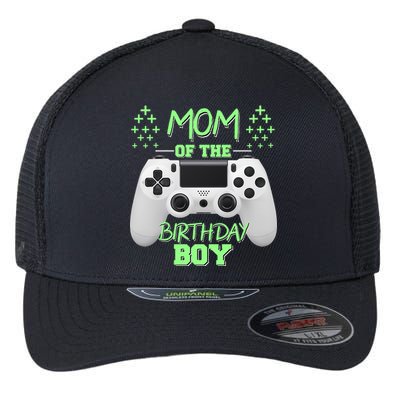 Mom Of The Birthday Boy Flexfit Unipanel Trucker Cap