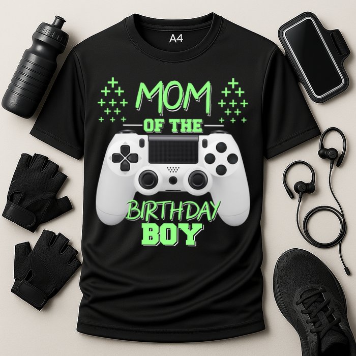 Mom Of The Birthday Boy Cooling Performance Crew T-Shirt