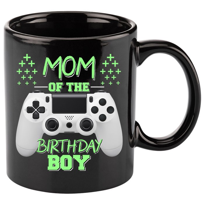 Mom Of The Birthday Boy 11oz C Handle Ceramic Mug