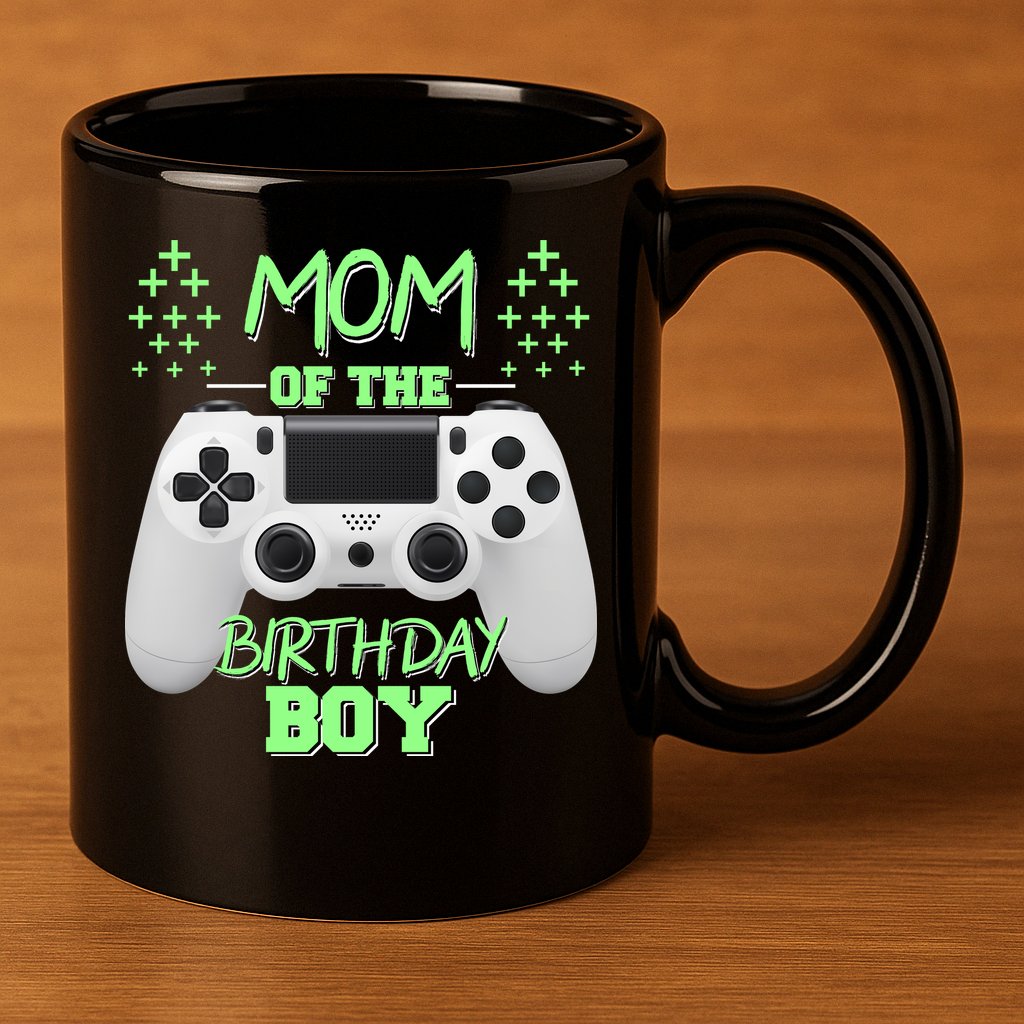Mom Of The Birthday Boy 11oz C Handle Ceramic Mug