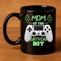 Mom Of The Birthday Boy 11oz C Handle Ceramic Mug