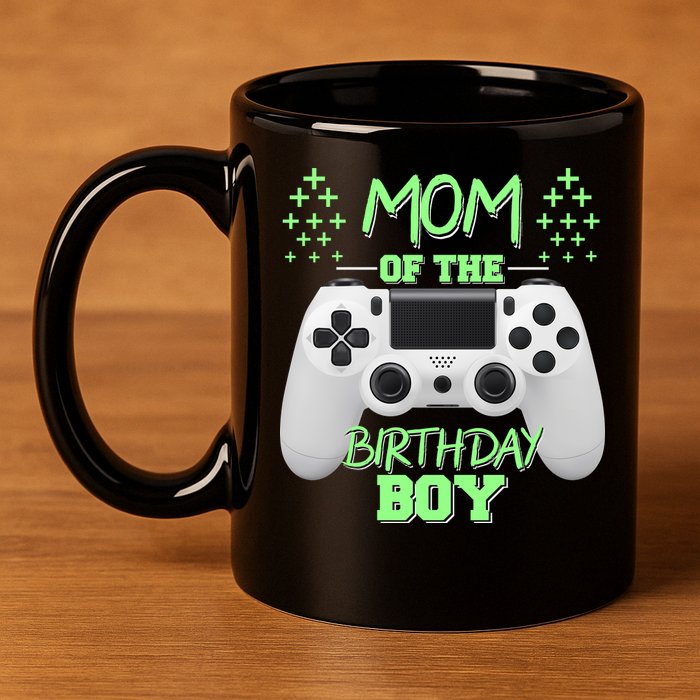 Mom Of The Birthday Boy 11oz C Handle Ceramic Mug