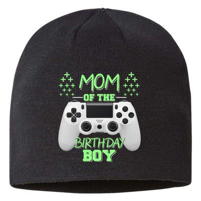 Mom Of The Birthday Boy Sustainable Beanie