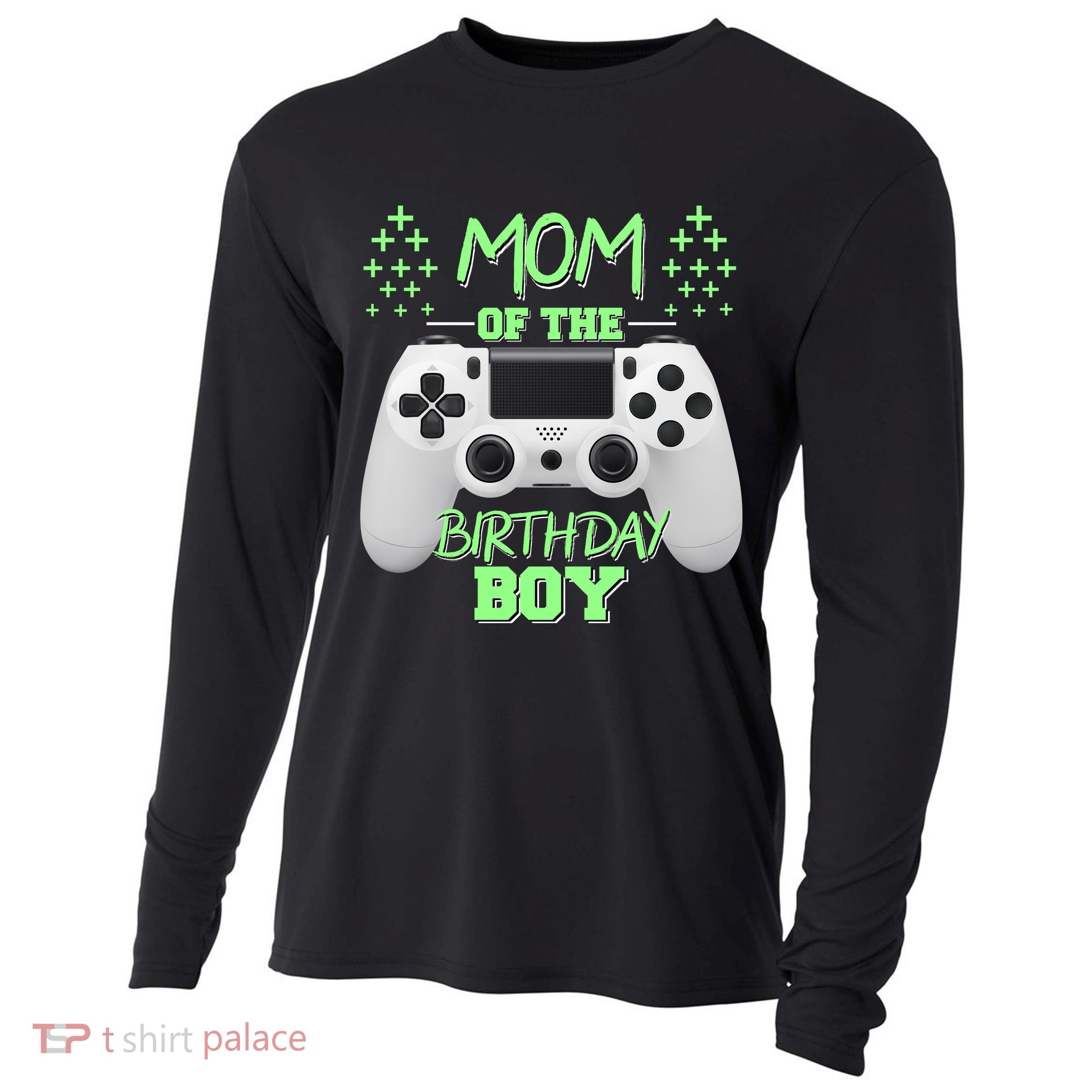 Mom Of The Birthday Boy Cooling Performance Long Sleeve Crew