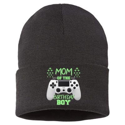 Mom Of The Birthday Boy Sustainable Knit Beanie