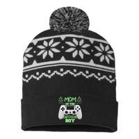 Mom Of The Birthday Boy USA-Made Snowflake Beanie