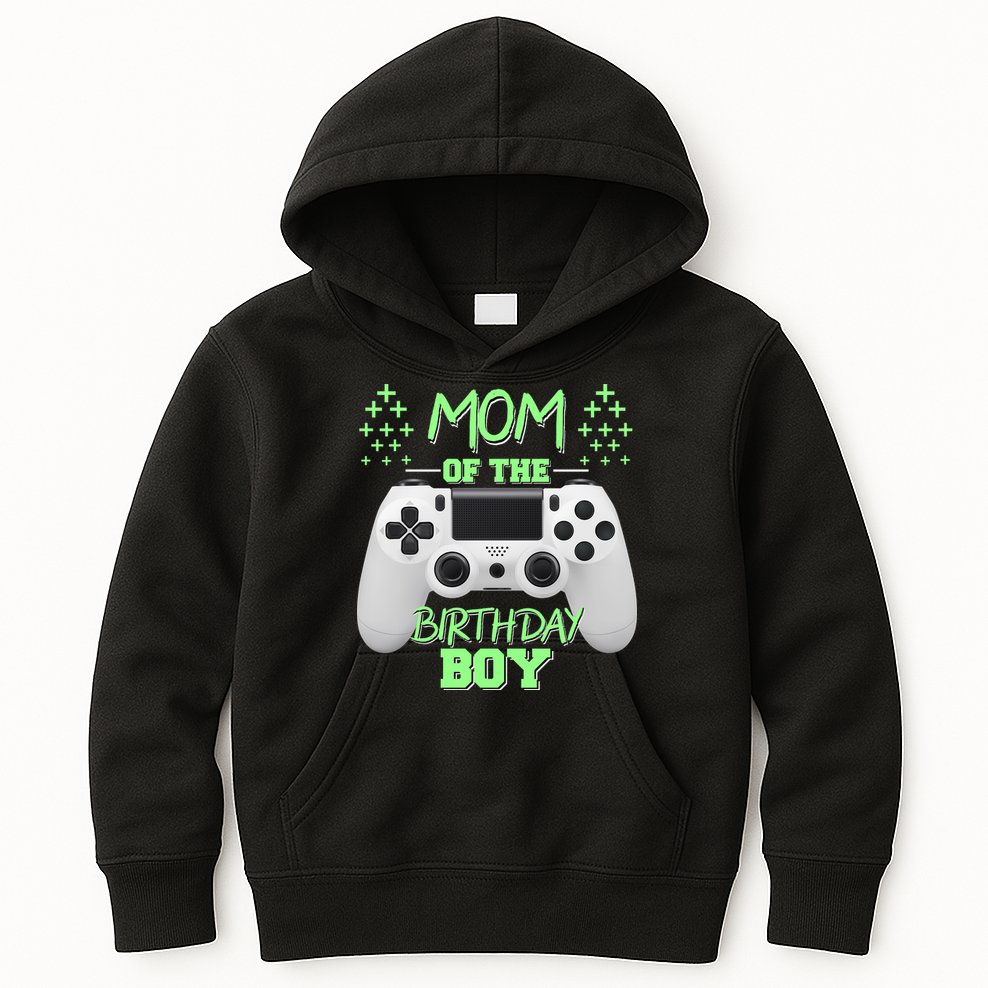 Mom Of The Birthday Boy Kids Hoodie