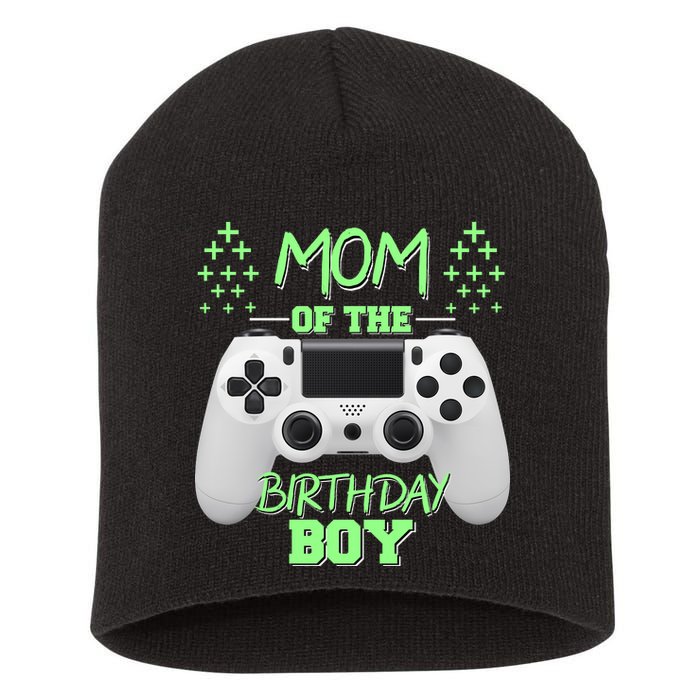 Mom Of The Birthday Boy Short Acrylic Beanie