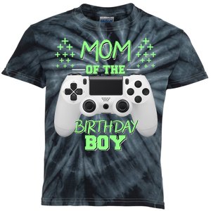 Mom Of The Birthday Boy Kids Tie-Dye T-Shirt