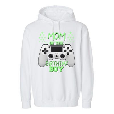 Mom Of The Birthday Boy Garment-Dyed Fleece Hoodie