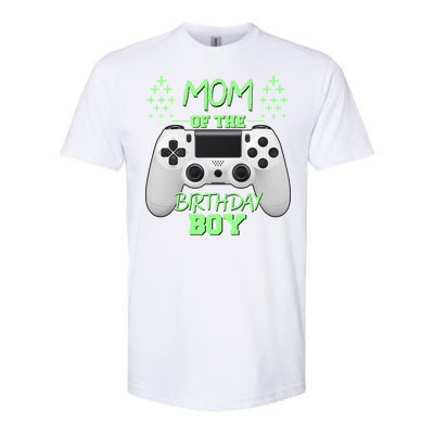 Mom Of The Birthday Boy Softstyle® CVC T-Shirt