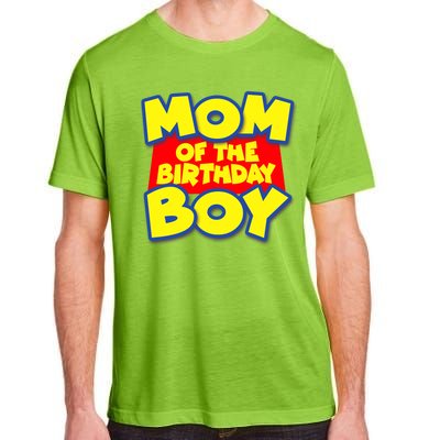 Mom of the Birthday Boy Spoof Toy Logo Adult ChromaSoft Performance T-Shirt