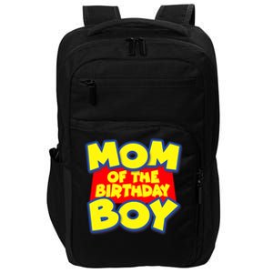 Mom of the Birthday Boy Spoof Toy Logo Impact Tech Backpack