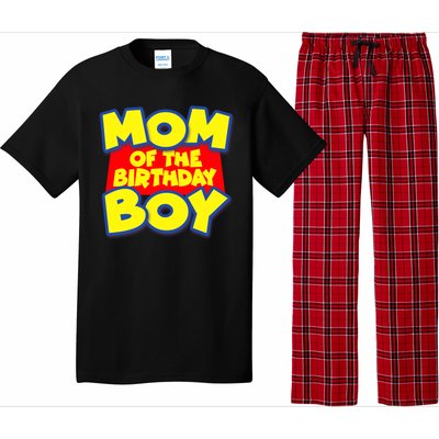 Mom of the Birthday Boy Spoof Toy Logo Pajama Set