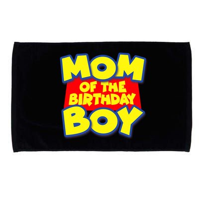 Mom of the Birthday Boy Spoof Toy Logo Microfiber Hand Towel