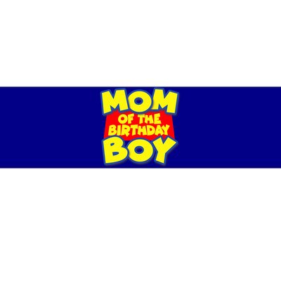 Mom of the Birthday Boy Spoof Toy Logo Bumper Sticker