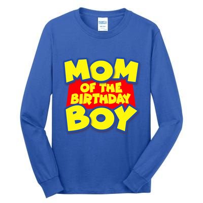 Mom of the Birthday Boy Spoof Toy Logo Tall Long Sleeve T-Shirt