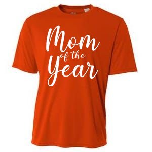 Mom of the Year Happy Mother's Day Cooling Performance Crew T-Shirt