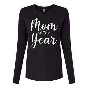 Mom of the Year Happy Mother's Day Womens Cotton Relaxed Long Sleeve T-Shirt