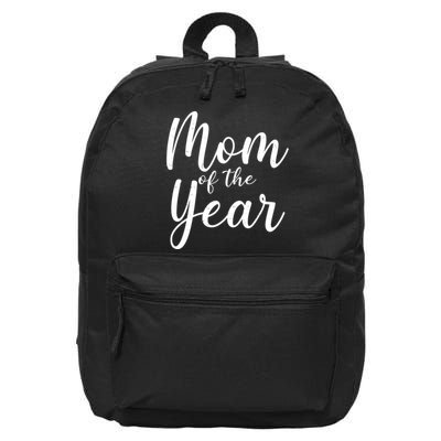 Mom of the Year Happy Mother's Day 16 in Basic Backpack