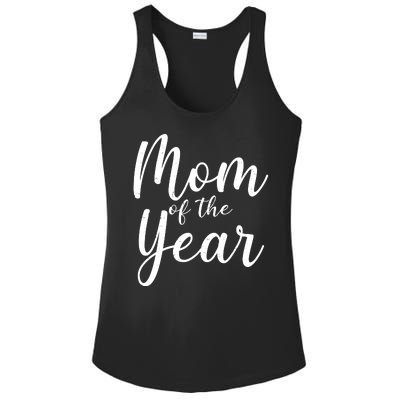 Mom of the Year Happy Mother's Day Ladies PosiCharge Competitor Racerback Tank