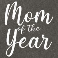 Mom of the Year Happy Mother's Day Cotton Canvas Backpack