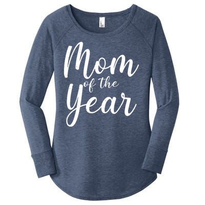 Mom of the Year Happy Mother's Day Women's Perfect Tri Tunic Long Sleeve Shirt