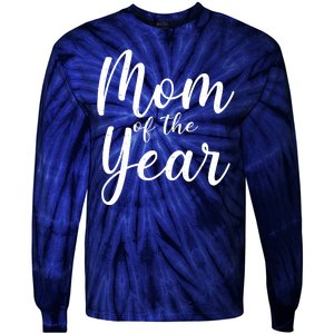 Mom of the Year Happy Mother's Day Tie-Dye Long Sleeve Shirt