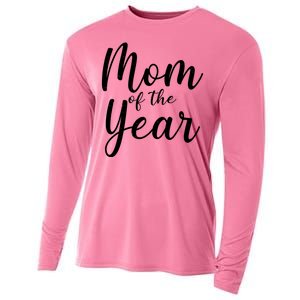 Mom of the Year Happy Mother's Day Cooling Performance Long Sleeve Crew