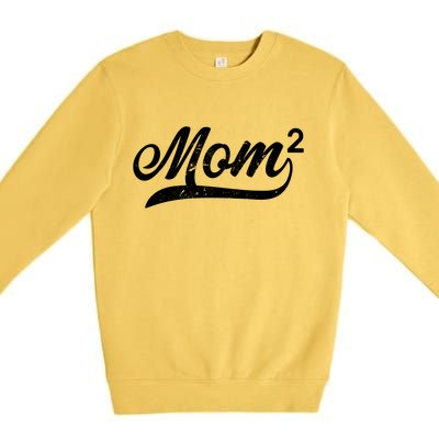 Mom Of Two Premium Crewneck Sweatshirt