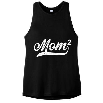 Mom Of Two Ladies PosiCharge Tri-Blend Wicking Tank