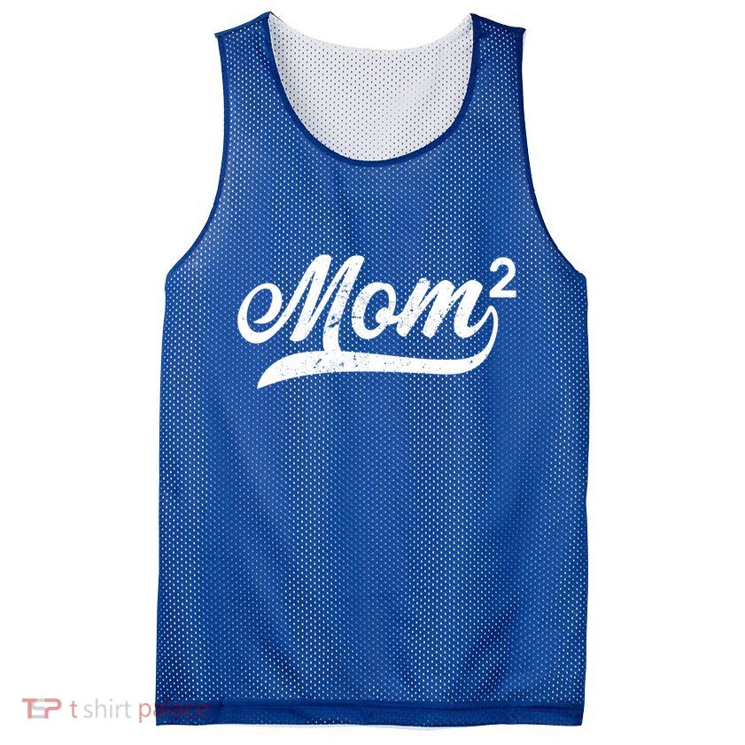 Mom Of Two Mesh Reversible Basketball Jersey Tank