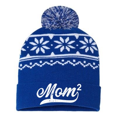 Mom Of Two USA-Made Snowflake Beanie