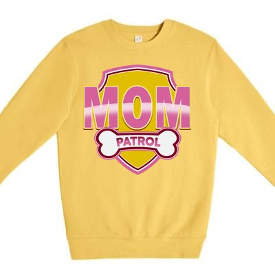 Mom Patrol Dog Mom Premium Crewneck Sweatshirt