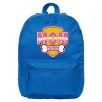 Mom Patrol Dog Mom 16 in Basic Backpack