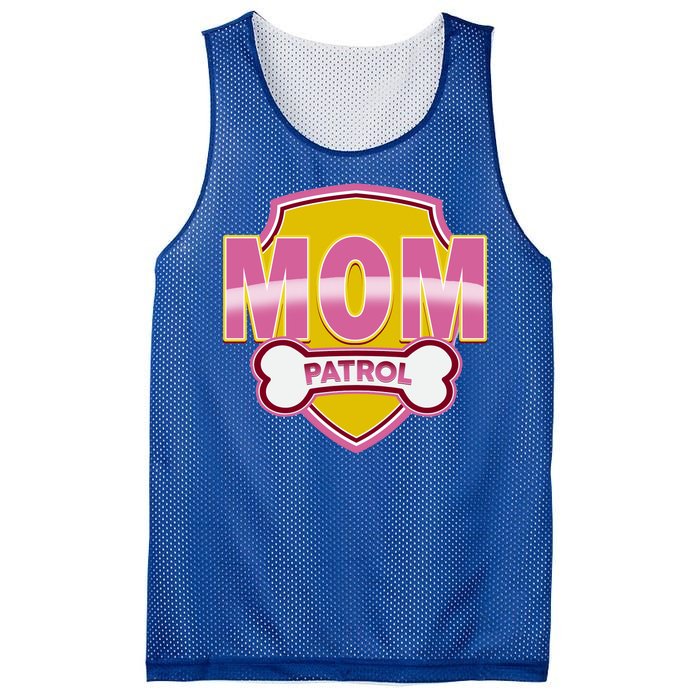 Mom Patrol Dog Mom Mesh Reversible Basketball Jersey Tank