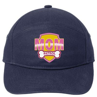 Mom Patrol Dog Mom 7-Panel Snapback Hat