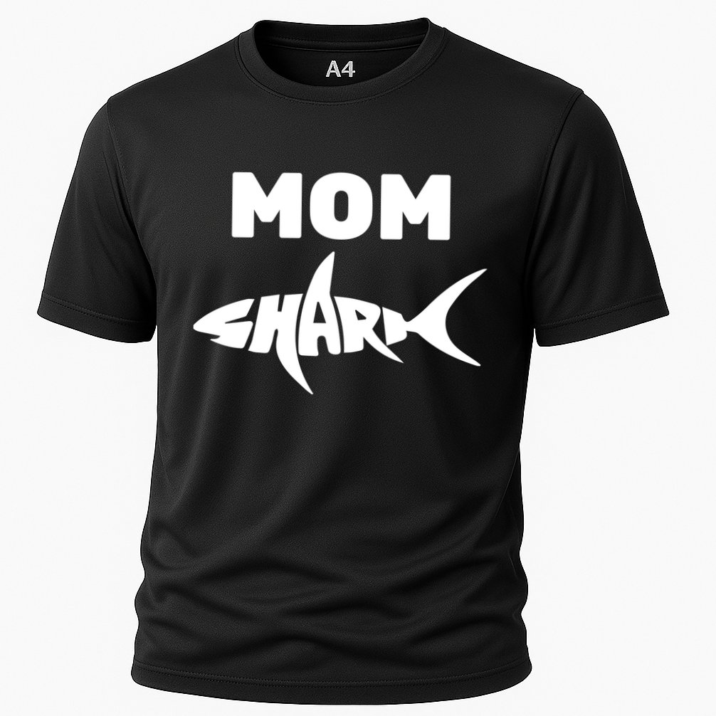 Mom Shark Cooling Performance Crew T-Shirt