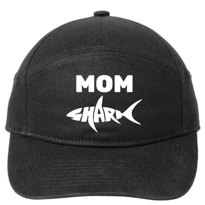 Mom Shark 7-Panel Snapback Hat