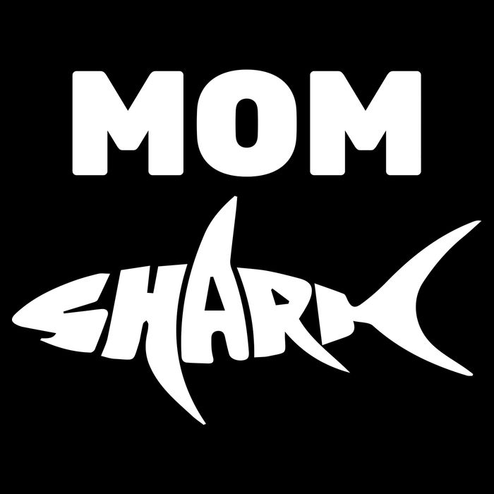 Mom Shark 7-Panel Snapback Hat