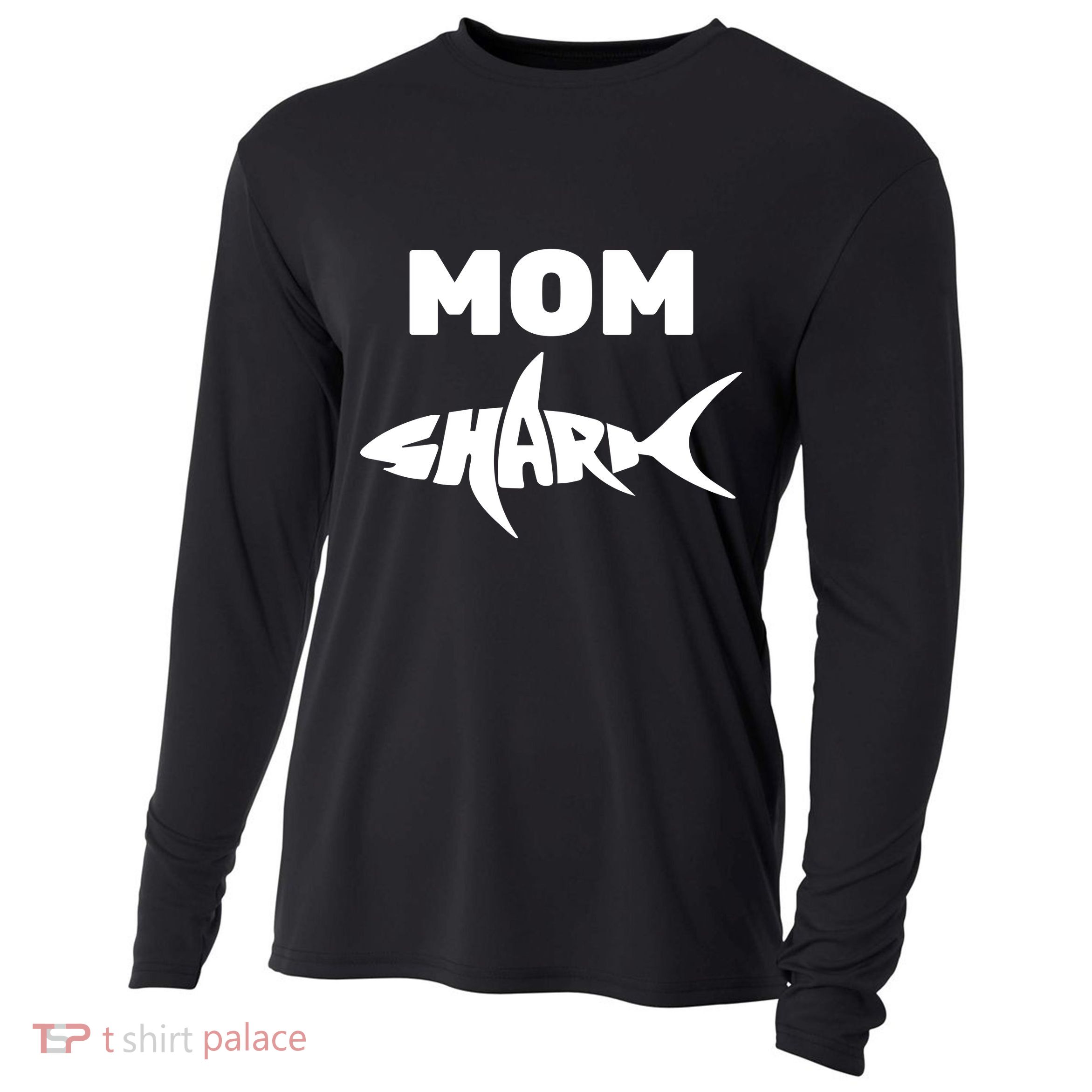 Mom Shark Cooling Performance Long Sleeve Crew