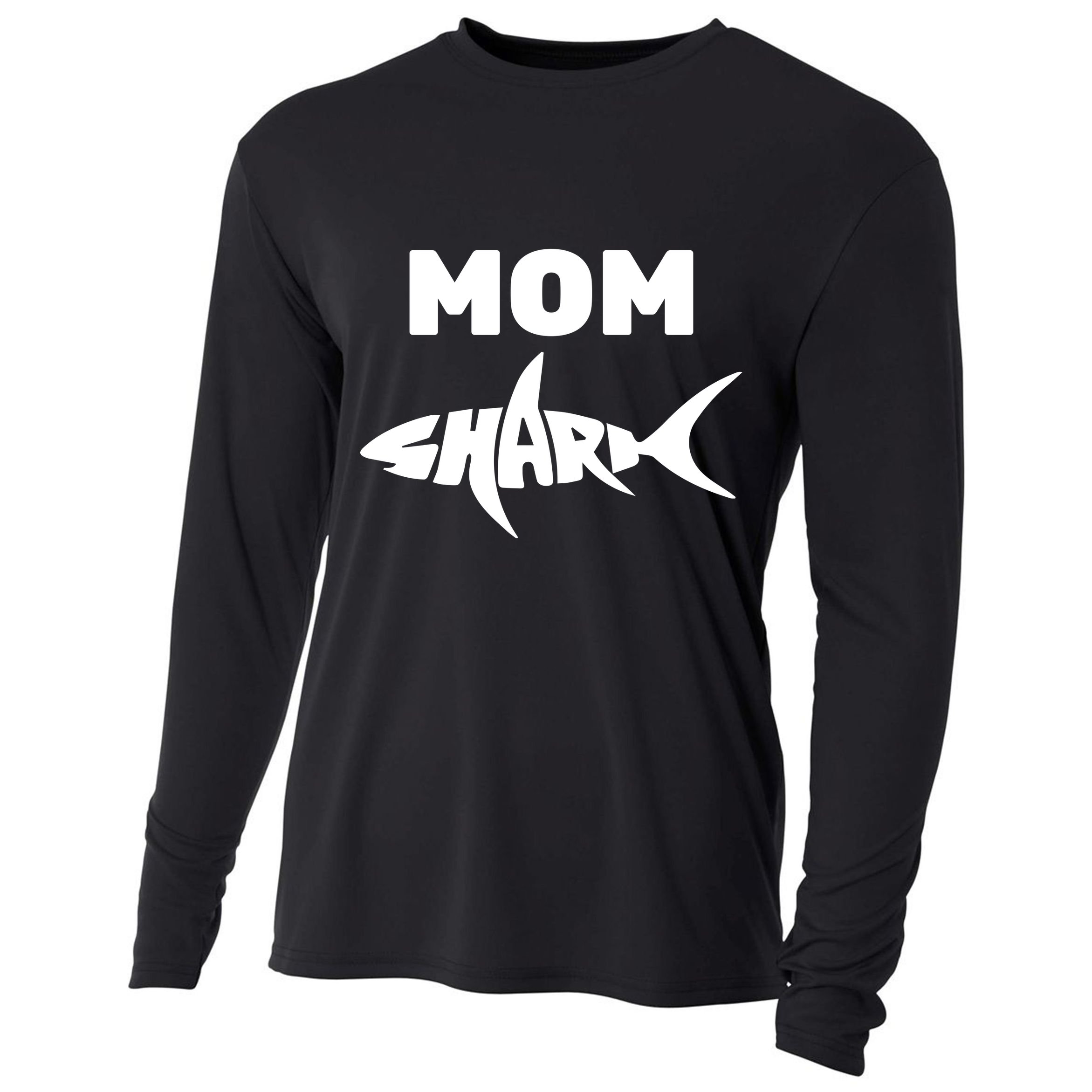 Mom Shark Cooling Performance Long Sleeve Crew