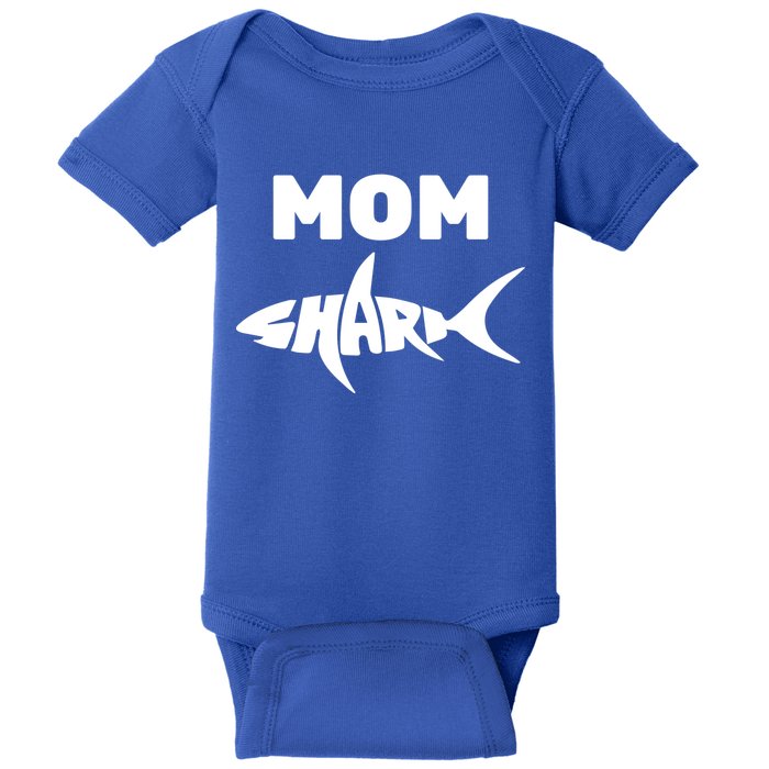 Mom Shark Baby Bodysuit