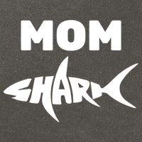Mom Shark Cotton Canvas Backpack