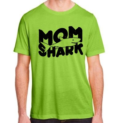 Mom Shark Funny Cute Adult ChromaSoft Performance T-Shirt